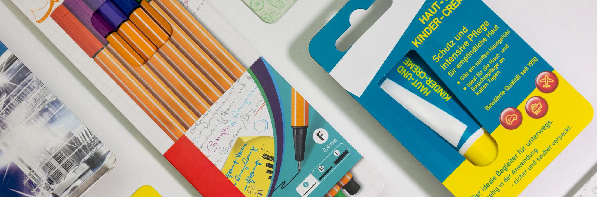 Kartonblister für den Einzelhandel Banner