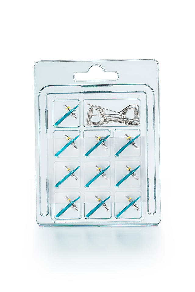 Klappblister transparent clap-pac 1 mit 11 Einlegesegmenten