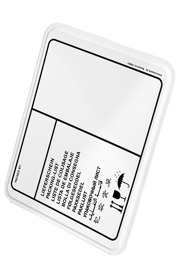 Tiefziehteil aus Kunststoff mit Bedruckung