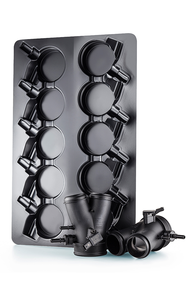 Transportpalette für Spritzgussteile