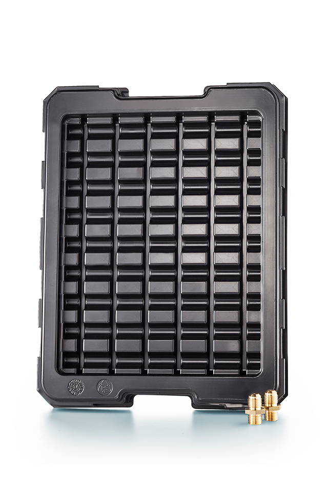 Transportpalette für Metallteile